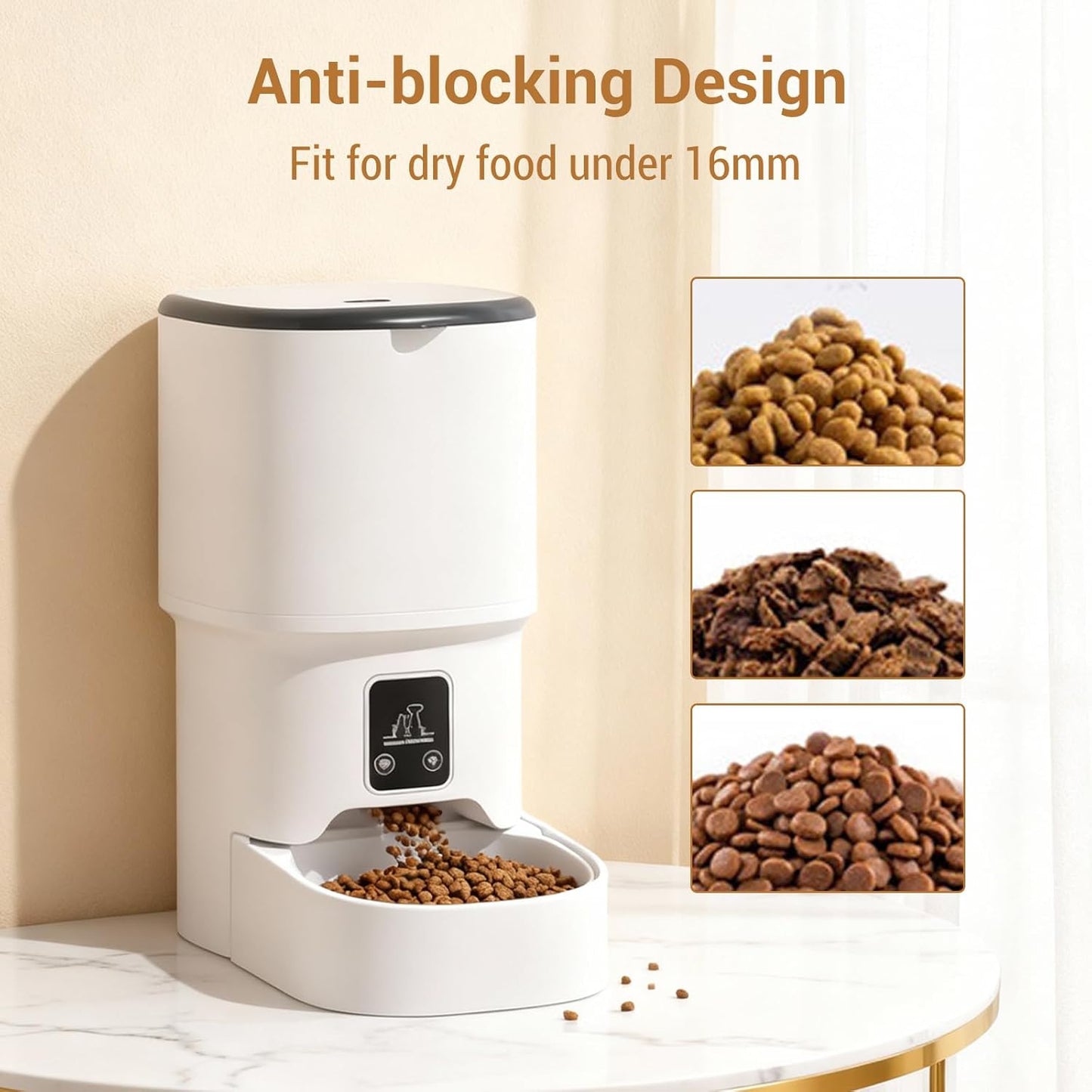 Automatic Pet Feeder 4L with Wi-Fi & Timer | Petbuds
