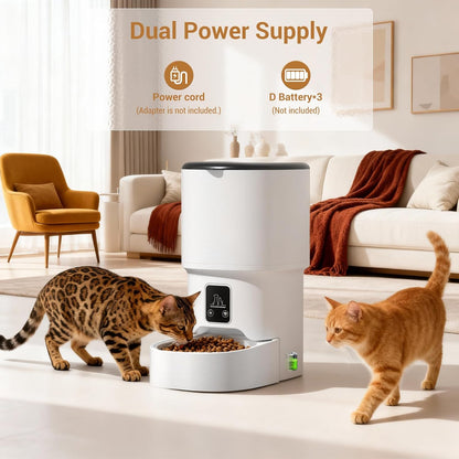 Automatic Pet Feeder 4L with Wi-Fi & Timer | Petbuds
