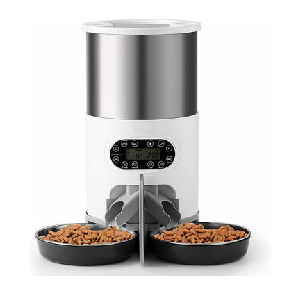 SmartFeed 4.5L WiFi Automatic Pet Feeder | App-Controlled with Dual Bowls for Multiple Pets