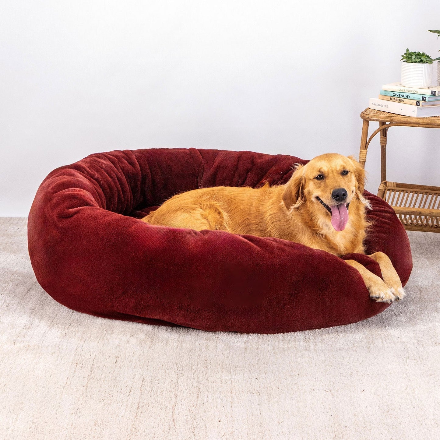 Luxe Fur Cuddler Dog Bed