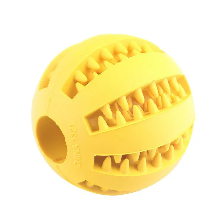 Interactive and non-toxic toy ball for dogs and cats.
