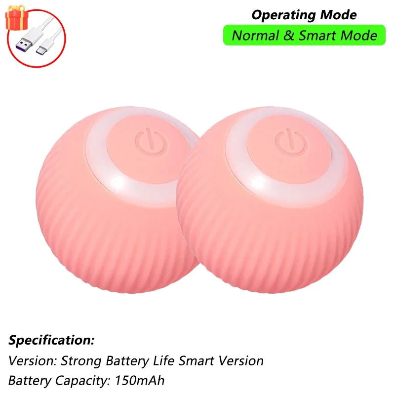 Interactive Pet Ball for Cats, Automatic Smart Spinning Ball
