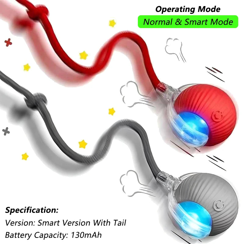 Interactive Pet Ball for Cats, Automatic Smart Spinning Ball