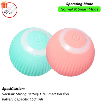 Interactive Pet Ball for Cats, Automatic Smart Spinning Ball