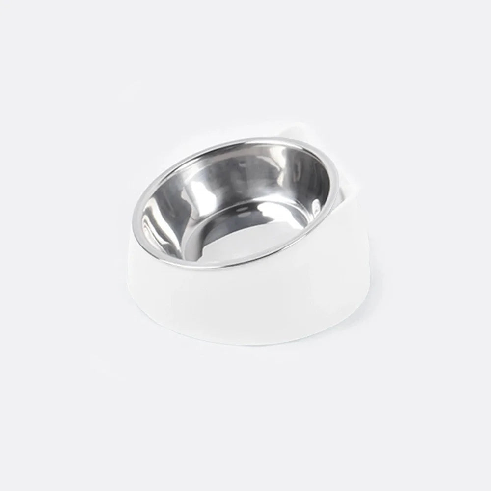 Custom Cat Dog Bowl 15 Degrees Raised Non Slip Puppy Steel