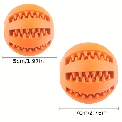Interactive and non-toxic toy ball for dogs and cats.