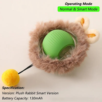 Interactive Pet Ball for Cats, Automatic Smart Spinning Ball