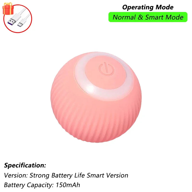 Interactive Pet Ball for Cats, Automatic Smart Spinning Ball