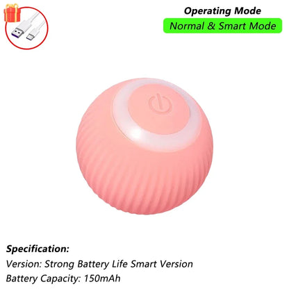 Interactive Pet Ball for Cats, Automatic Smart Spinning Ball