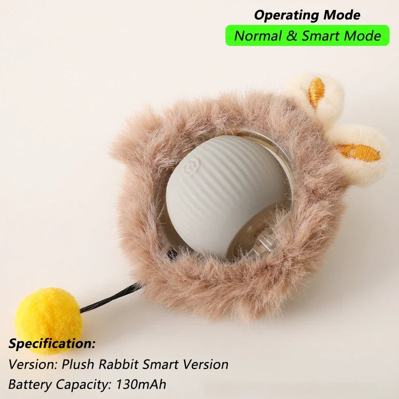 Interactive Pet Ball for Cats, Automatic Smart Spinning Ball