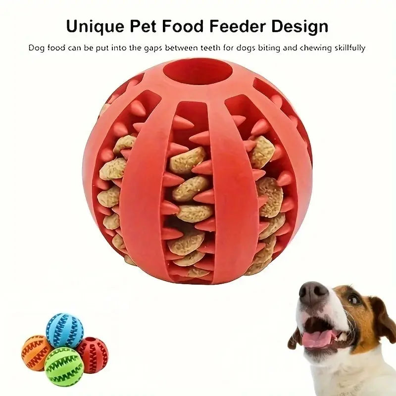 Interactive and non-toxic toy ball for dogs and cats.