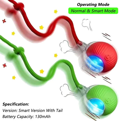 Interactive Pet Ball for Cats, Automatic Smart Spinning Ball