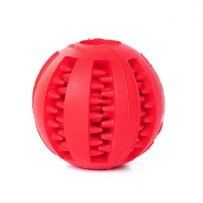 Interactive and non-toxic toy ball for dogs and cats.