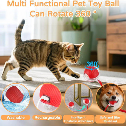 Interactive Pet Ball for Cats, Automatic Smart Spinning Ball